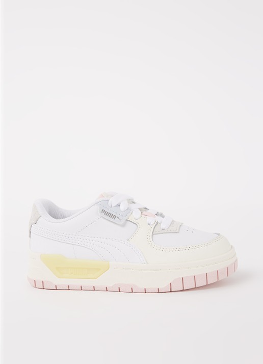Puma Cali Dream sneaker met leren details - voorkant 3 wit