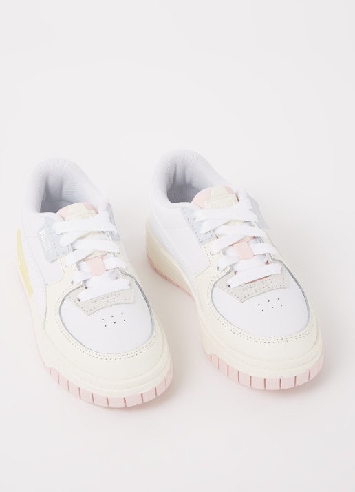 Puma Cali Dream sneaker met leren details - voorkant 4 wit