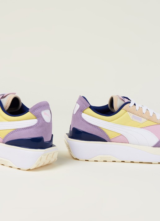 Puma Cruise Rider Silk Road sneaker met suède details - detail 3 roze