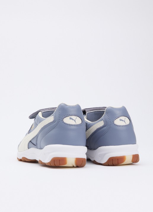 Puma King Indoor sneaker van leer - achterkant 4 paars