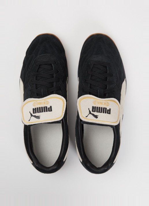 Puma King Indoor sneaker van suède - detail 2 zwart