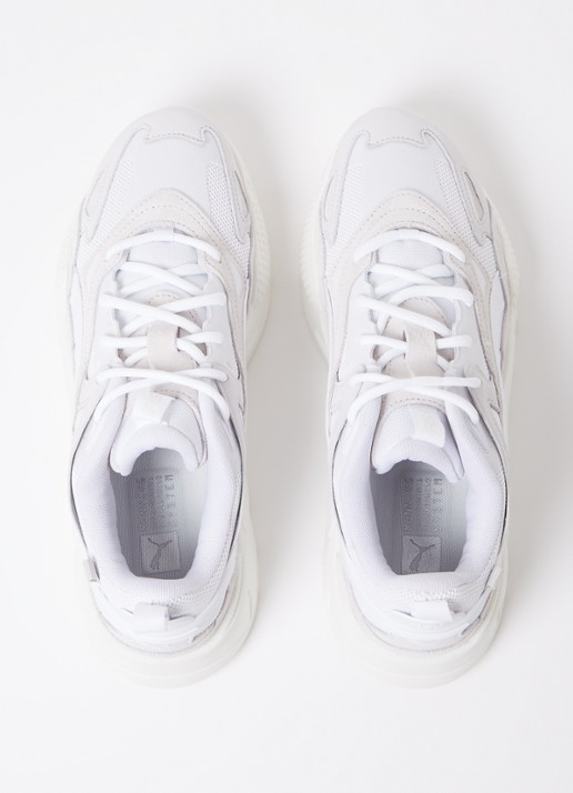 Puma RS-X Efekt sneaker met details van leer en nubuck - detail 3 wit
