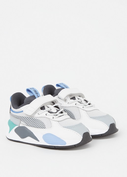 Puma RS-X sneaker met mesh details - voorkant 3 lichtgrijs