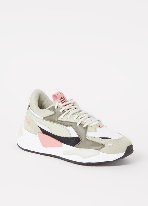 Puma Rs-Z sneaker met suède details - voorkant lichtgroen