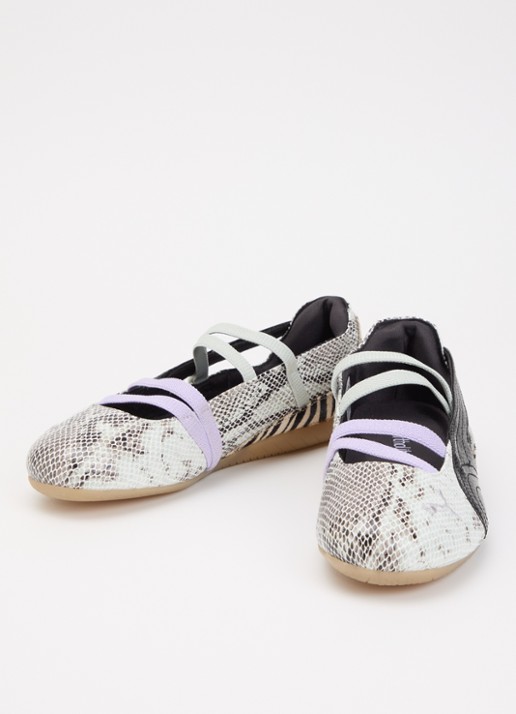Puma Speedcat ballerina met slangenprint - detail 3 lichtgrijs