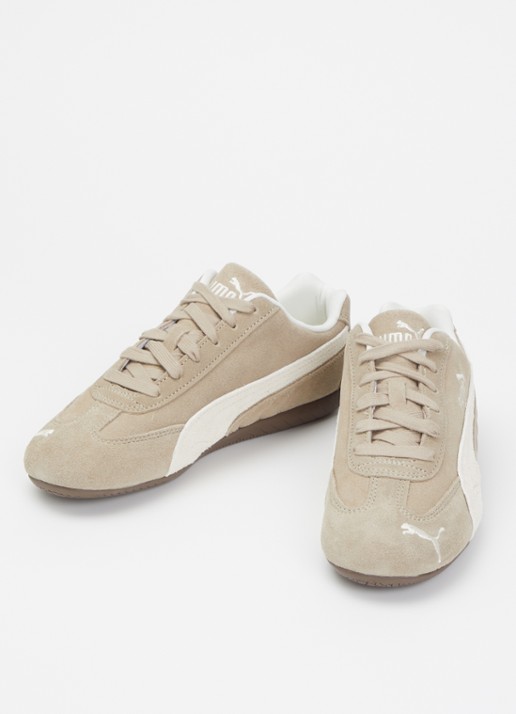 Puma Speedcat elevated sneaker van suède - detail 3 zand