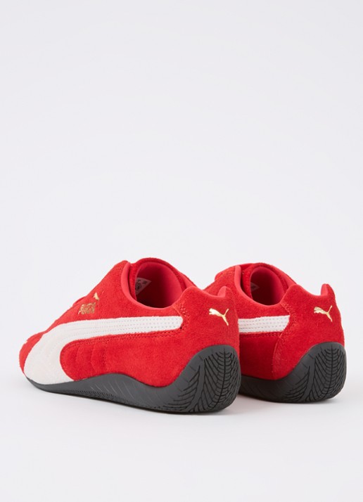 Puma Speedcat OG sneaker van suède - achterkant rood