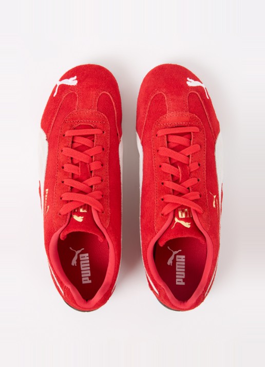Puma Speedcat OG sneaker van suède - detail 3 rood