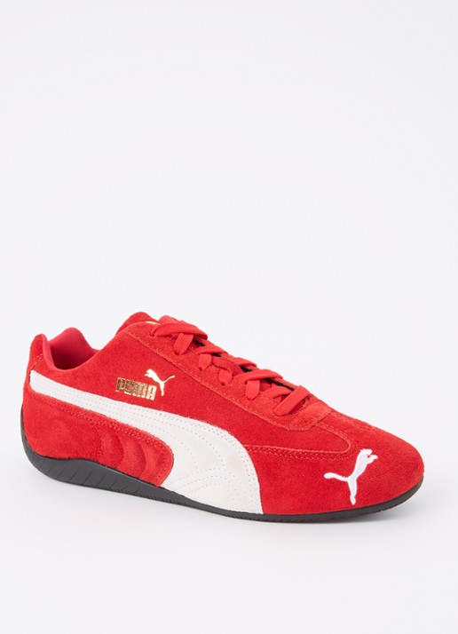 Puma Speedcat OG sneaker van suède - voorkant 5 rood