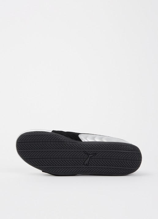 Puma Speedcat sneaker van leer met metallic finish - detail 5 zilver