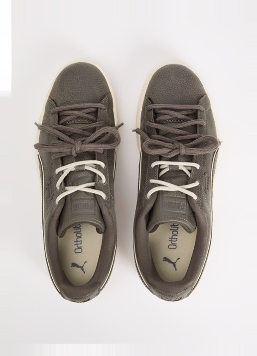 Puma Suede Bloom Dress-Up sneaker van leer - detail 4 grijs