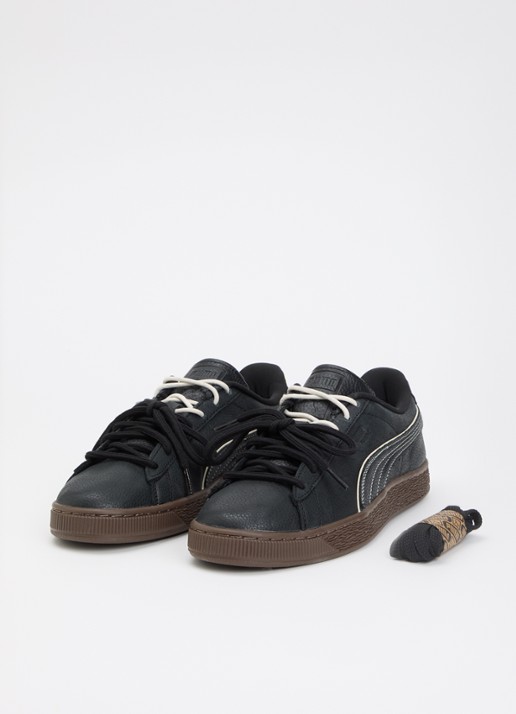 Puma Suede Bloom Dress-Up sneaker van leer - detail 3 zwart