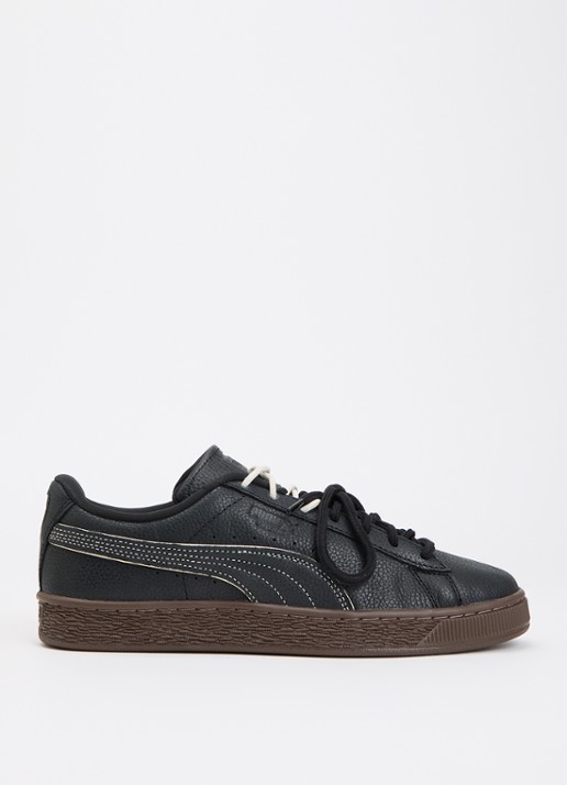 Puma Suede Bloom Dress-Up sneaker van leer - voorkant 2 zwart