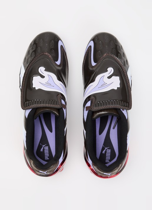 Puma V-S1 sneaker met mesh details - detail 3 donkerbruin