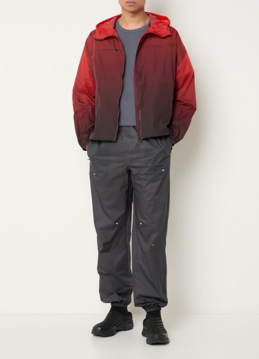 Purple Mountain Observatory Breeze jack met capuchon en dip-dye dessin - voorkant 4 rood