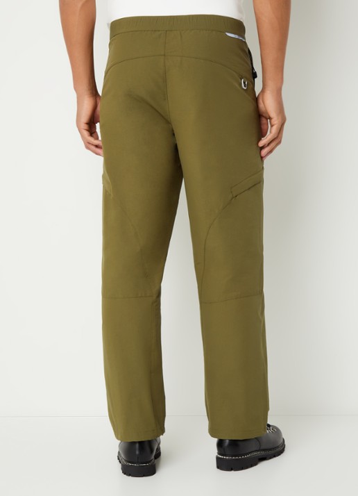 Purple Mountain Observatory Mogul tapered fit broek met ritszakken - achterkant 5 olijfgroen