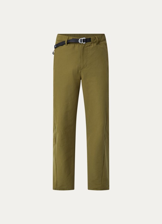 Purple Mountain Observatory Mogul tapered fit broek met ritszakken - voorkant 3 olijfgroen