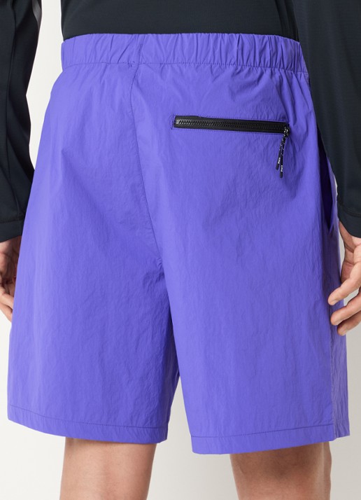 Purple Mountain Observatory Straight fit korte broek met steekzakken - achterkant paars