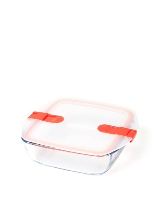 Pyrex Ovenschaal met deksel 27 cm - voorkant 6 transparant