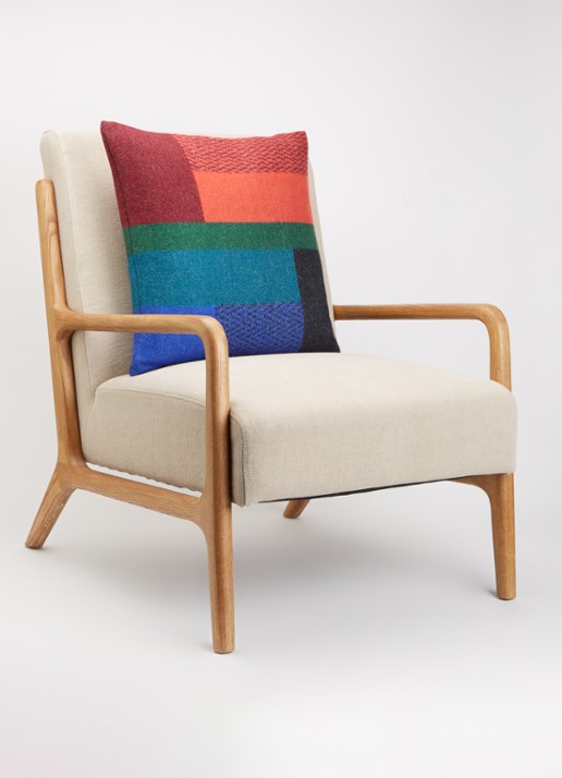 Røros Tweed Mikkel sierkussen 50 x 50 cm - voorkant 2 multicolor