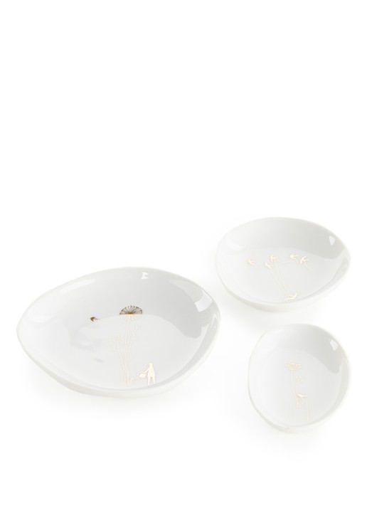 Rader Wonderland schaal set van 3 - voorkant 2 wit