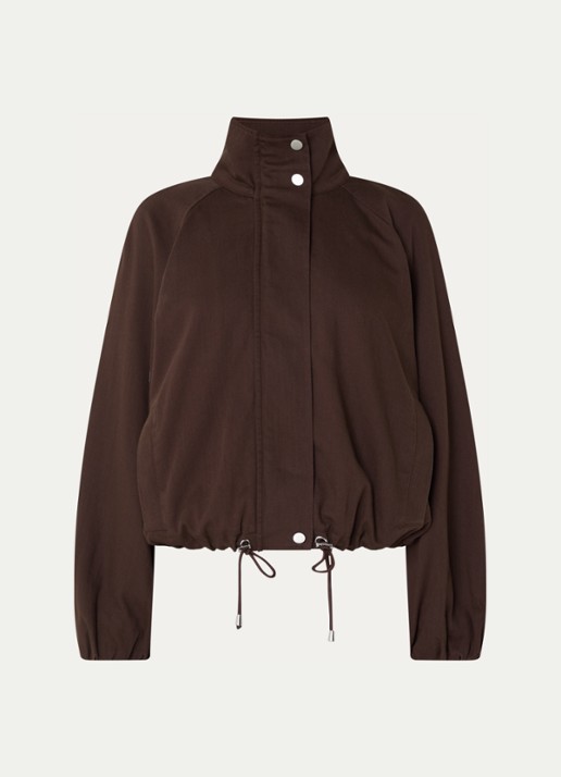Rails Blake jack met ballonmouw en steekzakken - voorkant 3 donkerbruin