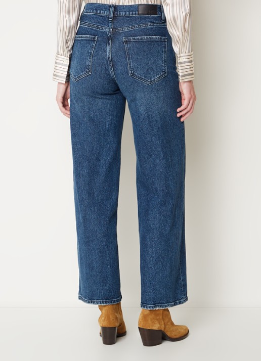 Rails Getty high waist wide leg jeans  - achterkant 3 indigo