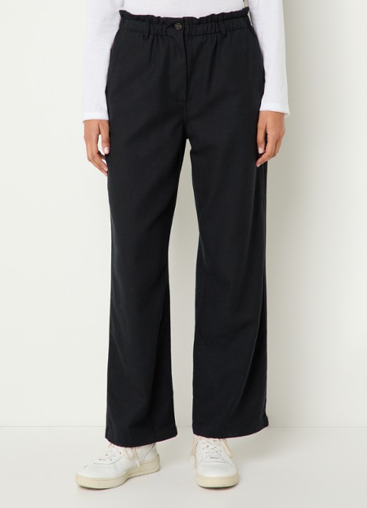 Rails Lira high waist cropped flared fit broek  - detail 4 zwart