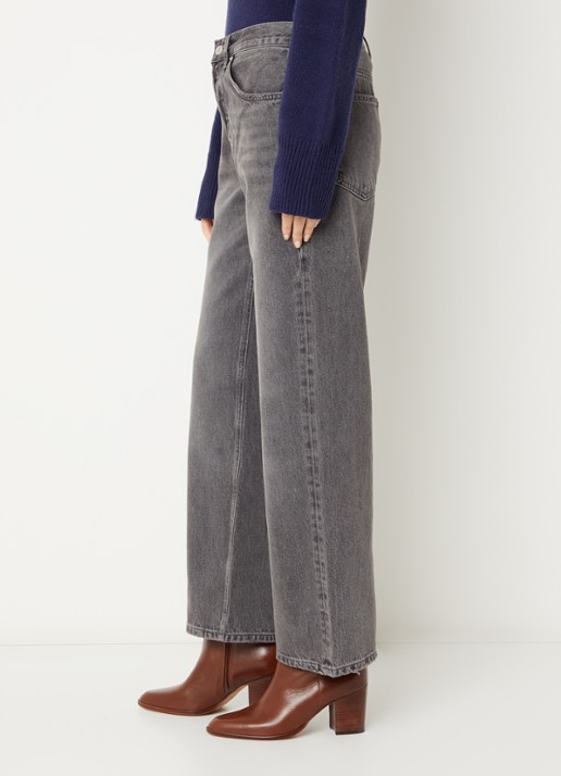 Rails Low waist straight fit jeans met gekleurde wassing - detail 5 grijs