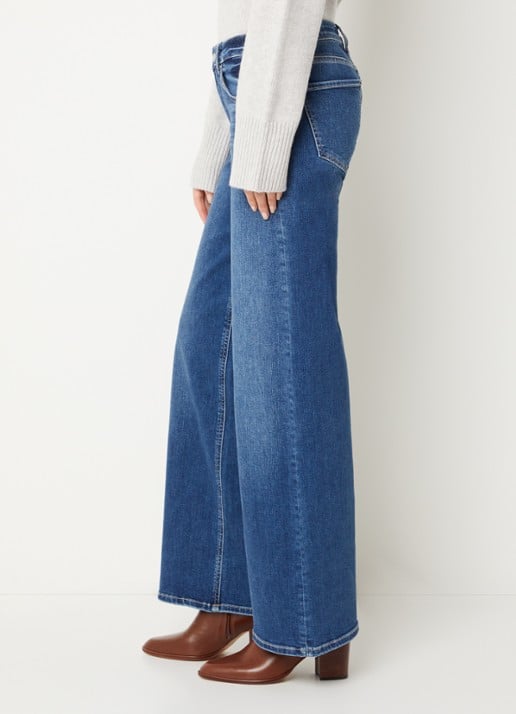 Rails Low waist straight fit jeans met medium wassing - detail 2 indigo