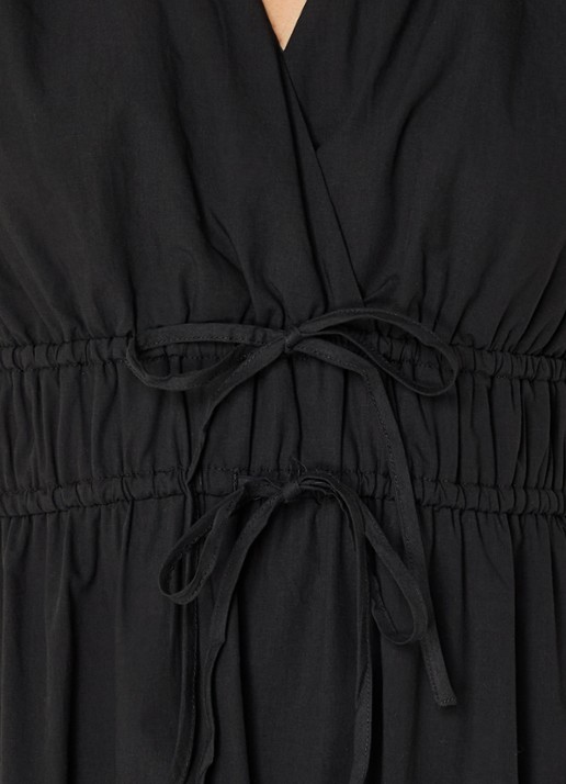 Rails Lucia gelaagde midi jurk  met broderie - detail 5 zwart