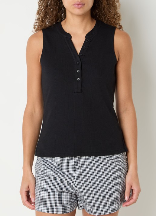 Rails Mayla tanktop met ribstructuur