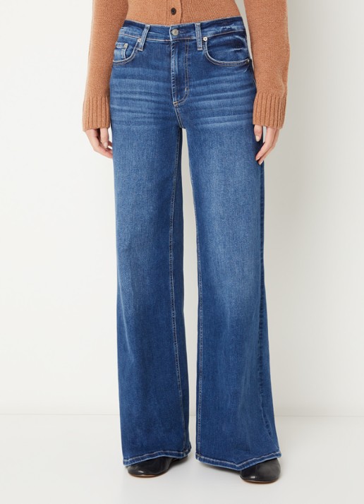Rails Mid waist flared fit jeans met medium wassing - detail 4 indigo