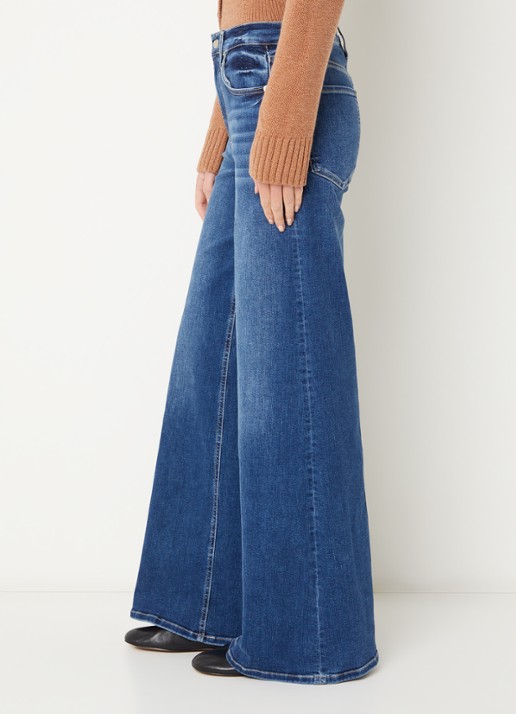Rails Mid waist flared fit jeans met medium wassing - detail 5 indigo