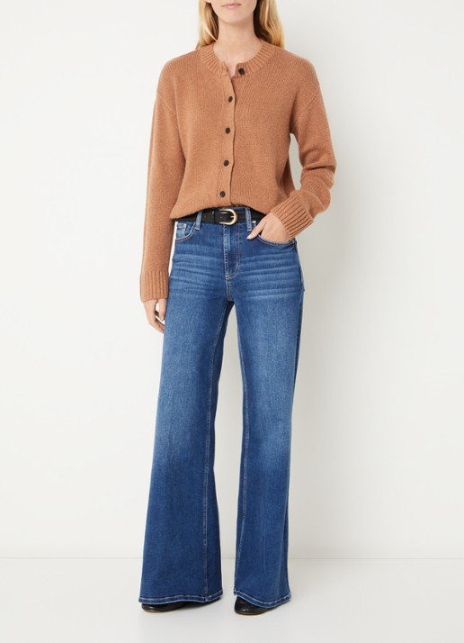 Rails Mid waist flared fit jeans met medium wassing - voorkant 3 indigo