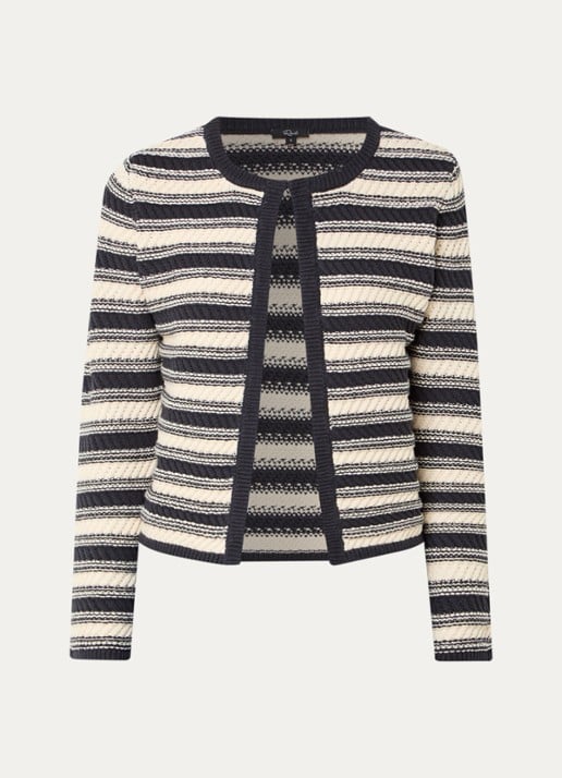 Rails Nelly grofgebreid vest met streepprint