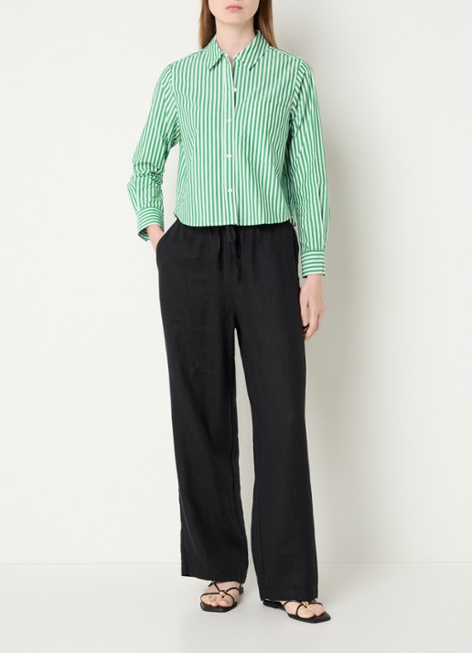 Rails Ramy blouse met streepprint - voorkant 3 groen