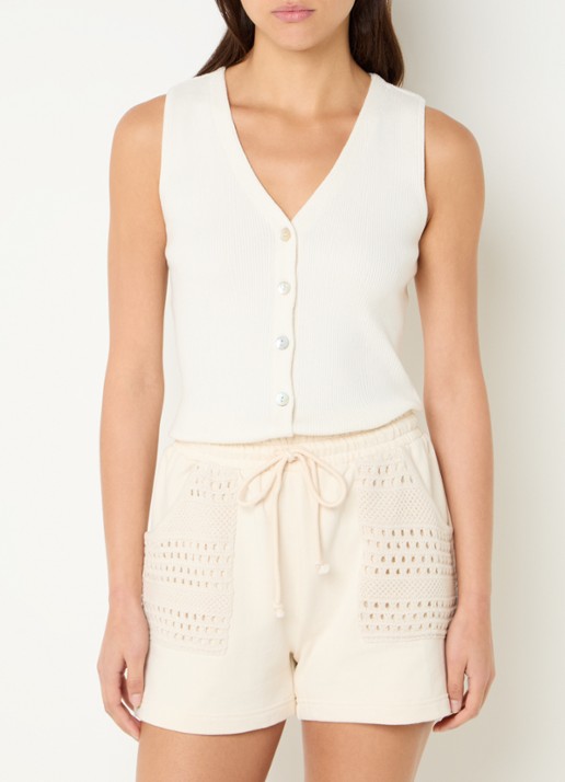 Rails Rosa ribgebreide top