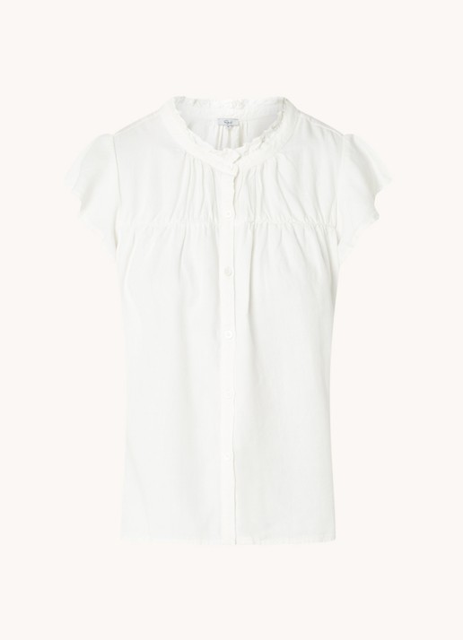 Rails Ruthie blouse  met vlindermouw - voorkant 2 wit