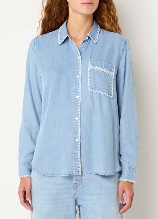Rails Saya blouse  met borstzak - detail 7 indigo
