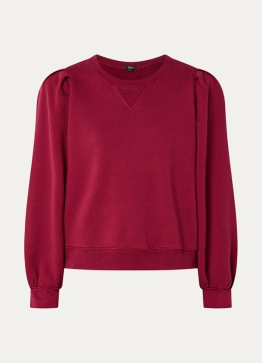 Rails Tiffany sweater met ronde hals - voorkant 3 donkerrood