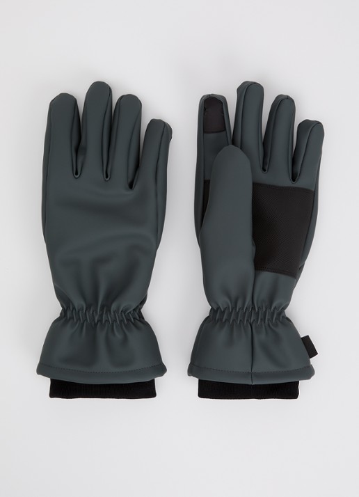 Rains Handschoenen met waterafstotende coating - voorkant camel