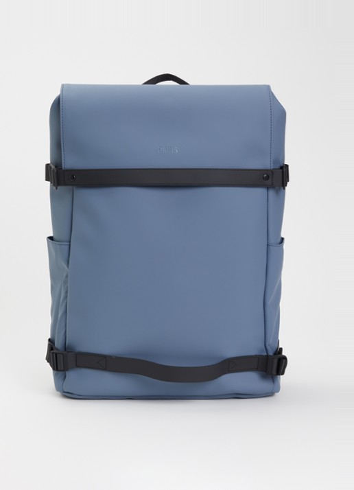 Rains OTG rugzak met waterafstotende coating - voorkant 3 blauw