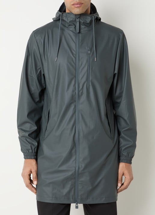 Rains Regenjack met capuchon en steekzakken