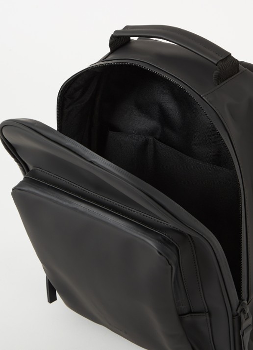 Rains Rugzak met 12 inch laptopvak en waterafstotende coating - detail 2 zwart