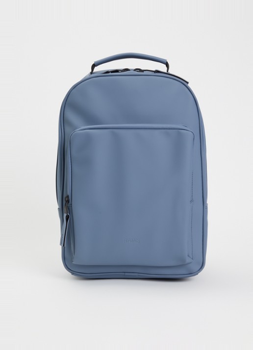 Rains Rugzak met 12 inch laptopvak en waterafstotende coating - voorkant blauw