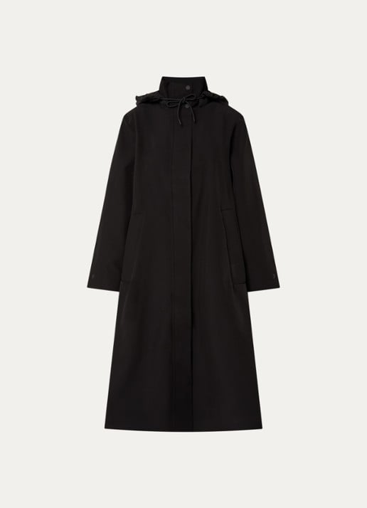 Rains Suva softshell jas met capuchon en steekzakken - voorkant zwart