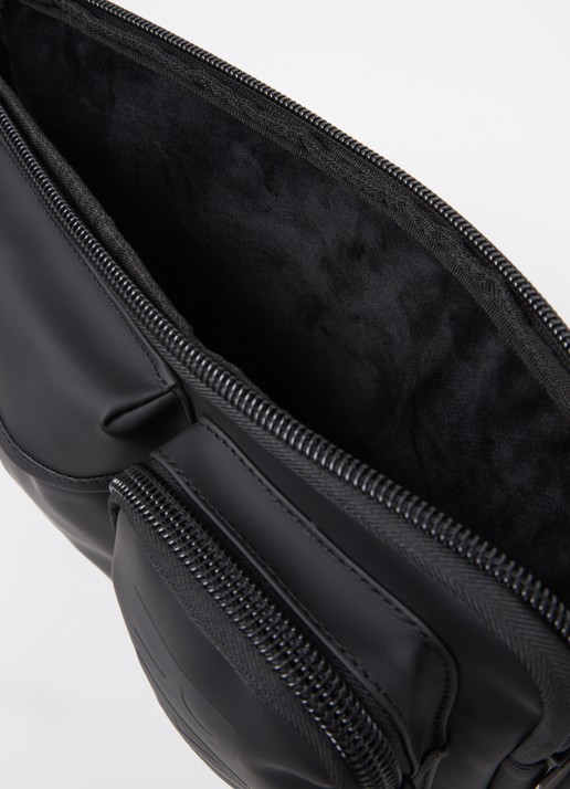 Rains Texel laptophoes 13 en 14 inch - detail zwart