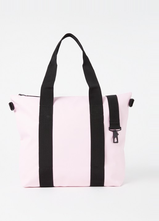 Rains Tote Mini schoudertas met waterafstotende coating - voorkant 4 roze