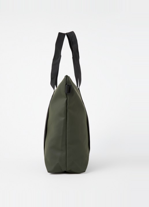 Rains Tote Mini schoudertas met waterafstotende coating - detail 4 legergroen